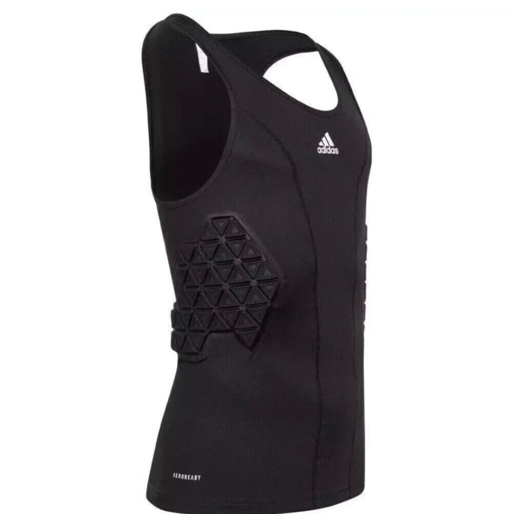 Adidas Men's Aeroready padded black basketball tank top
